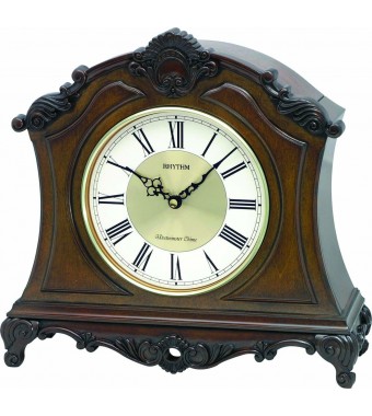 Rhythm CRH170NR06 Wood Table Clock