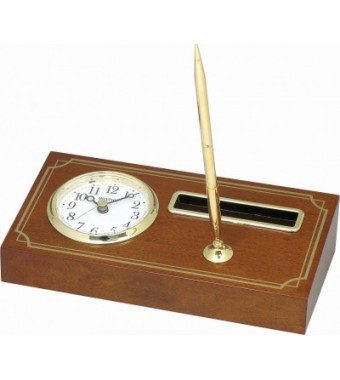Rhythm CRG115NR06 Wood Table Clock